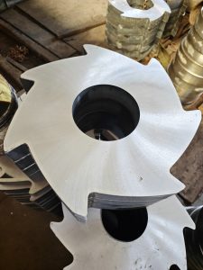 Laser-Clad Alloy Shredder Blades