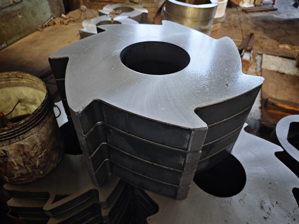 Laser-Clad Alloy Shredder Blades