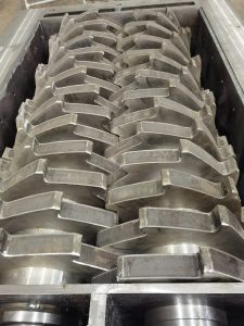 Laser-Clad Alloy Shredder Blades